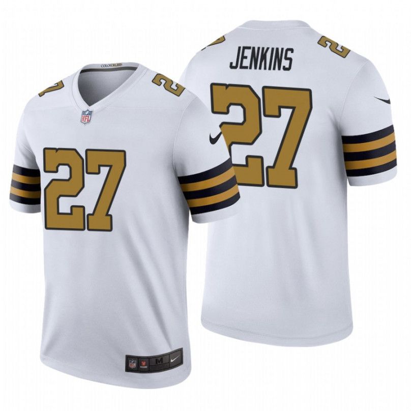 Men New Orleans Saints 27 Malcolm Jenkins Nike White Color Rush Limited NFL Jersey